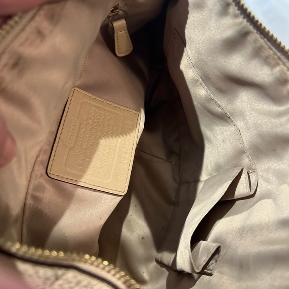 Coach Beige Leather Hobo Bag - Picture 6 of 6